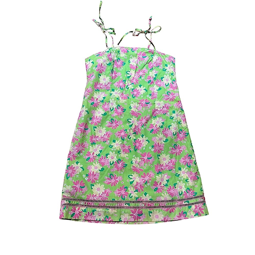 *Rare* White Label Vintage Lilly Pulitzer Girls floral Dress 12